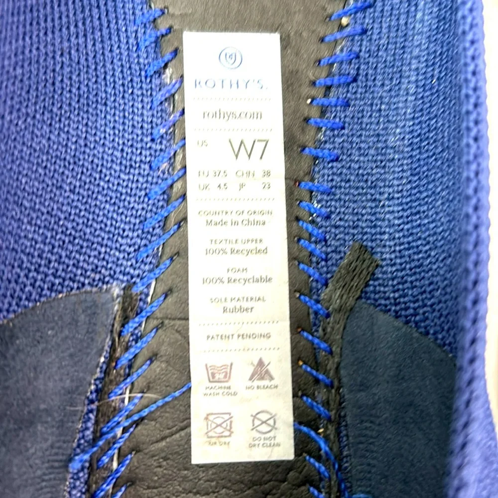 Rothy’s the point size 7, in navy, EUC - Picture 7 of 9